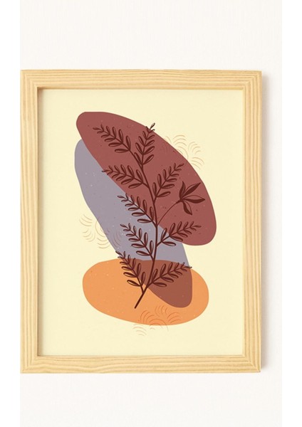 Bohem & Iskandinav Doğal Ahşap Çerçeveli 3'lü Tablo Seti fırsatları