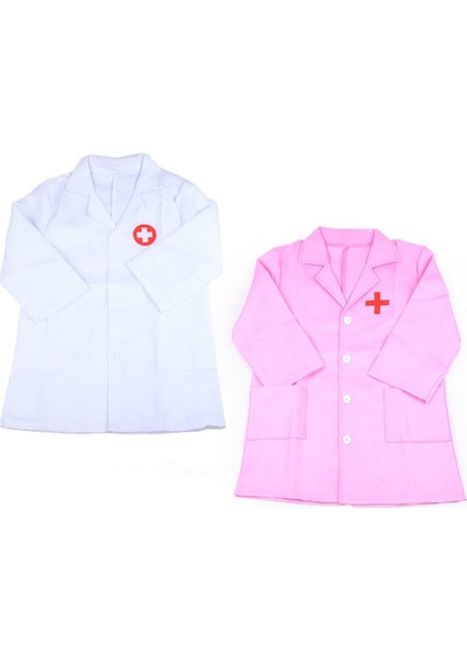 Pembe Tarzı Uzun Kollu Doktor Hemşire Cosplay Üniforma Şapka Kostüm Çocuklar Oyuncak Set Oyna Pretend Çocuklar Çocuklar Için Eğitici Oyuncaklar Hediyeler (Yurt Dışından)