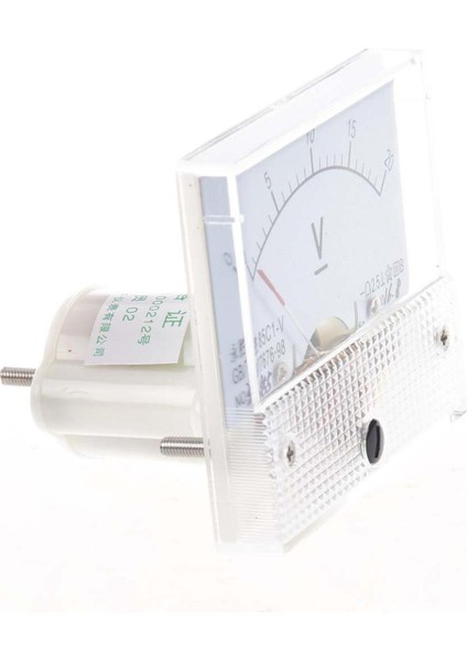 0~20V Panel Metre-1 x Dc Voltmetre; 2 x Vida Somunu; 4 x Yıkayıcı-Beyaz (Yurt Dışından)