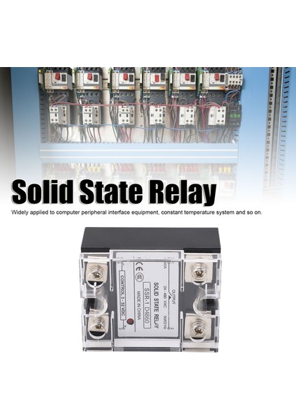 Ssr, Abs Muhafaza Düşük Parazit 24-480V Ac 60A Çıkış 3-32V Dc Giriş Kontrol Için Ev Katı Hal Rölesi (Yurt Dışından)