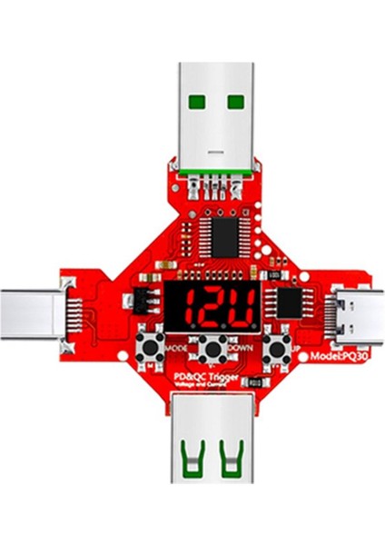 2'si 1 Arada Qc2.0 3.0 Pd2.0 3.0 5V 9V 12V 20V Protokol Hızlı Şarj Tetikleyici Tuzak Tetikleyici Voltmetre (Yurt Dışından)
