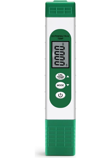 Dijital Ec/tds/salt/sg/sıcaklık Ölçer 5 In 1 Akvaryum Yüzme Havuzu Için Su Kalitesi Saflık Iletkenlik Test Cihazı (Yurt Dışından)
