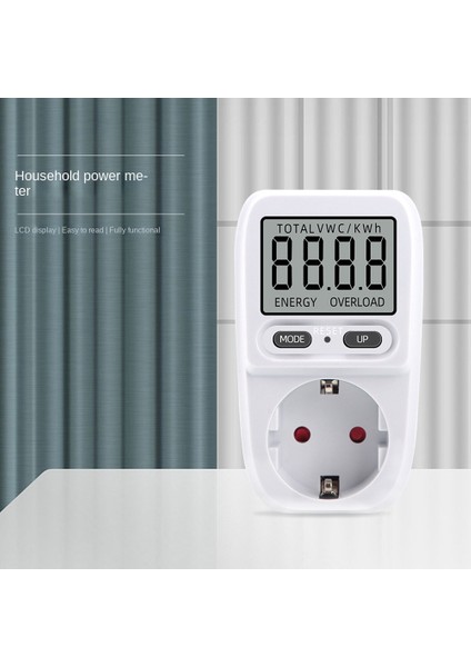 Enerji Maliyet Ölçer Soket Için Elektrik Sayacı, Metre, LCD Ekranlı Enerji Maliyet Ölçer, Maksimum 3680 W/16 A Ab Fişi (Yurt Dışından) fiyatları