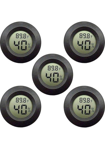 5'li Paket Higrometre Termometre Dijital LCD Monitör Nem Ölçer Ölçer Nemlendiriciler Nem Alma Cihazları Gre (Yurt Dışından)