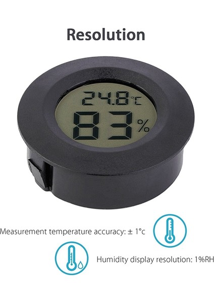 5'li Paket Higrometre Termometre Dijital LCD Monitör Nem Ölçer Ölçer Nemlendiriciler Nem Alma Cihazları Gre (Yurt Dışından)