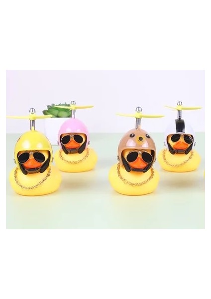 No.2 Boyutu Araba Süsleri Sevimli Küçük Sarı Ördek Kask Pervane Rüzgarlık Ördek Sıkmak Ses Iç Dekorasyon Çocuk Çocuk Hediye (Yurt Dışından) fiyatları