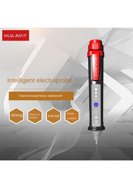 Huajıayı Gerilim Test Cihazı Voltmetre Kalem Ac 12-1000 V LED Alarm Sensörü ile Taşınabilir Profesyonel Su Geçirmez Led'ler (Yurt Dışından)