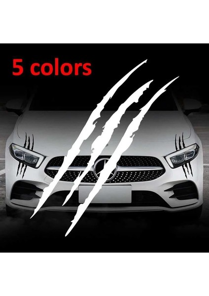 Sarı-1pc Araba Sticker Yansıtıcı Kan Canavarı Çizik Şerit Pençe Işaretleri Araba Oto Far Dekorasyon Oto Vinil Araba Aksesuarları (Yurt Dışından)