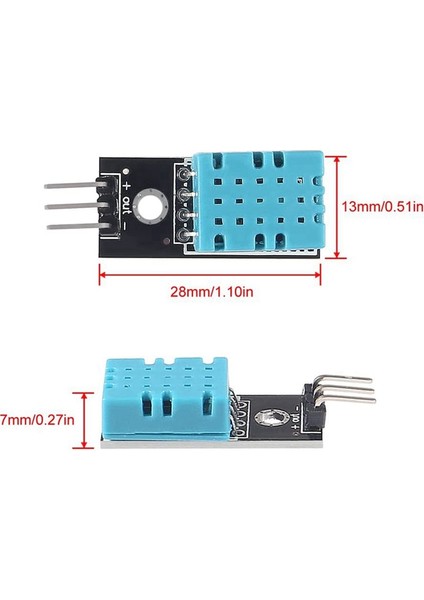 6 Adet DHT11 Sıcaklık Nem Sensörü Modülü 3.3V-5V (Yurt Dışından)