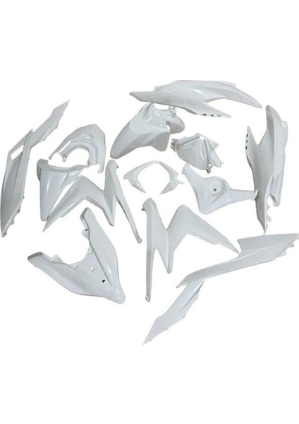 Rks Wildcat 125 2020-2024 Uyumlu Grenaj Kaporta Seti Beyaz Cs