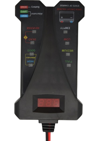 12V Akü Test Cihazı-1 x Akü Test Cihazı Dijital ve Araç Analizörü-Siyah (Yurt Dışından) indirimleri