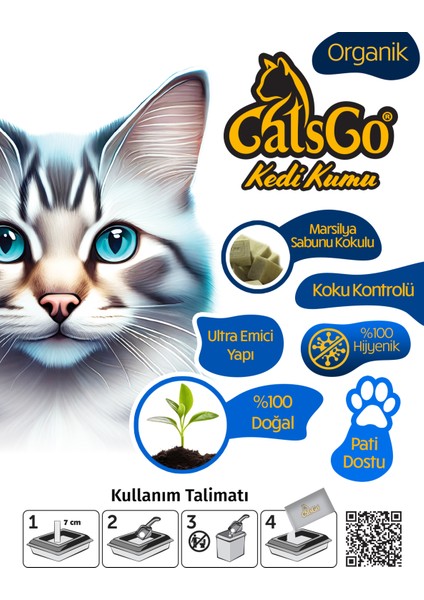 Marsilya Sabunlu Premium Kedi Kumu 20 LT