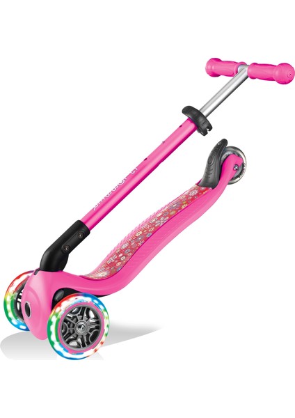 Prımo Katlanabilir Fantasy Lıghts - Çocuklar Için 3 Tekerlekli Scooter-Pembe fırsatları