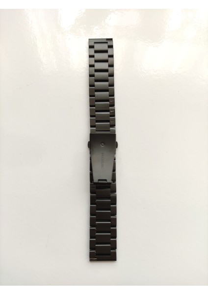 20 mm Universal Paslanmaz Çelik Kordon Akıllı Pimli Siyah