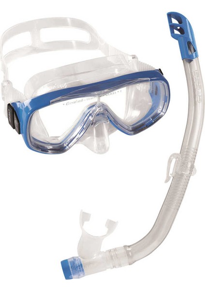 Junior Ondina Maske Top Şnorkel Seti Clear-Blue