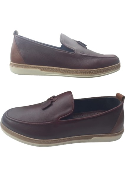 Erkek Bordo Timberlend Günlük Şık Ayakkabı Nsr3269-66