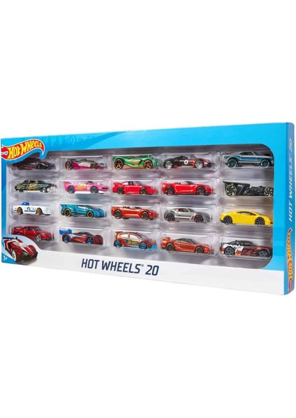 H7045 Hot Wheels 20'li Araba Seti-Karışık 1