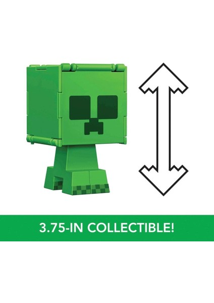 Minecraft Flippin' Figs 2 In 1 - Creeper And Charged Creeper(Creeper ve Değişen Creeper)