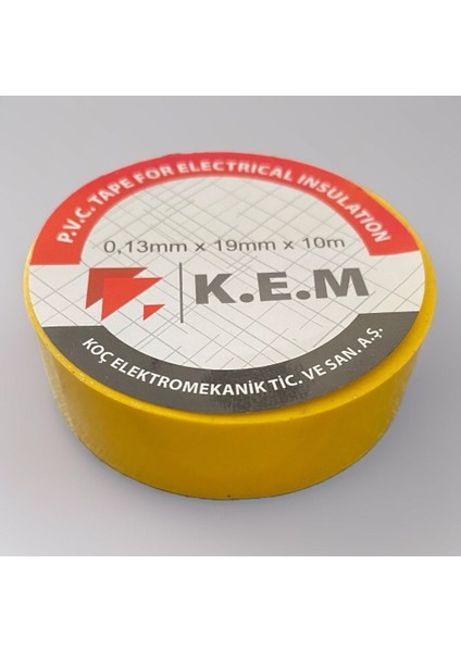 Elektrik Bandı 400 Adet Sarı