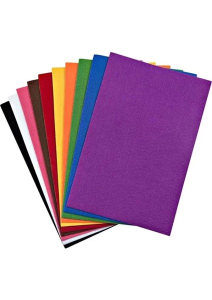 Keçe Yapışkanlı (50*70) 10' Lu Karışık Gn 0323