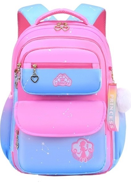 Internet Ünlü Buzdolabı Testi Kapı Açma Okul Çantası Ilkokul Öğrencileri Gradyan Çocuklar ve Kızlar Ultra Hafif Büyük Kapasiteli Yük Azaltıcı Sırt Çantası (Yurt Dışından)