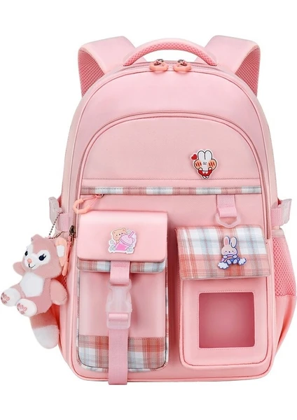 Ruichihu Schoolbag Ilkokul Kız 1-3-6-9 Sınıf Okul Çantası Çocuk Sırt Çantası Yükü Azaltmak ve Omurgayı Korumak Için (Yurt Dışından)