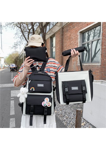 Orta ve Lise Öğrencileri Için Harajuku Tarzı Kampüs Okul Çantaları (Yurt Dışından)