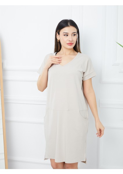 Kadın Kısa Kollu Oversize Elbise indirimleri