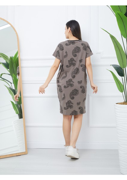 Kadın Kısa Kollu Oversize Elbise