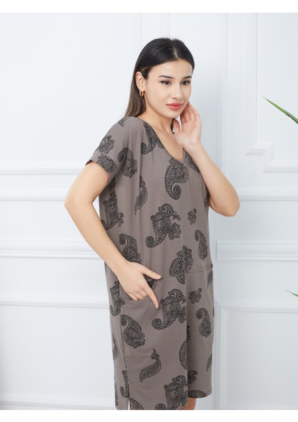 Kadın Kısa Kollu Oversize Elbise