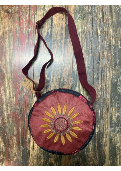 Street Bag Şinok Etnik Otantik Bohem Desenli Çiçek Nakışlı Omuz Çantası