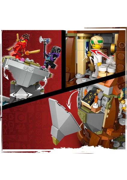 LEGO® NINJAGO® Ejderha Taşı Tapınağı 71819 - 13 Yaş ve Üzeri Gençler için 6 Minifigür İçeren Yaratıcı Oyuncak Yapım Seti (1212 Parça)