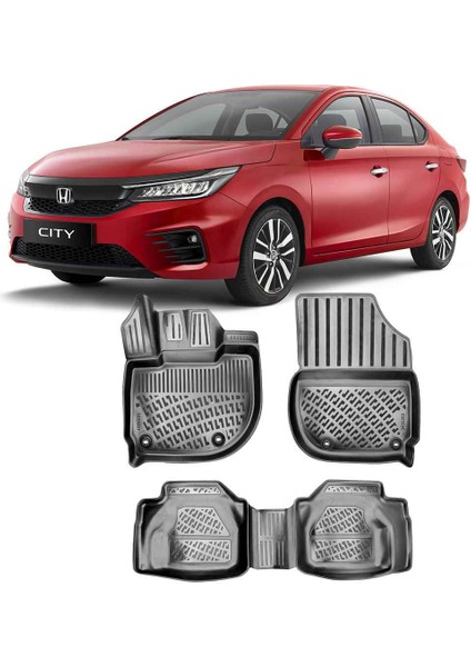 Honda City 3D Havuzlu Paspas 2021-SONRASI