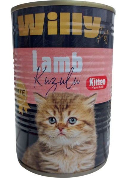 Willy Pet Lamb Kuzulu 400GR. Pate Ezme X4 Adet