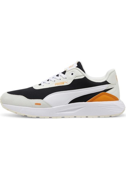 Runtamed-Black-White-Gray-Ginger Erkek Spor Ayakkabı