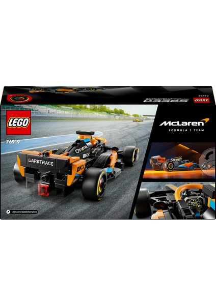 LEGO® Speed Champions 2023 Mclaren Formula 1 Yarış Arabası Set 76919 - 9 Yaş ve Üzeri Çocuklar Için Koleksiyonluk ve Sergilenebilir Yaratıcı Oyuncak Model Yapım Seti (245 Parça)