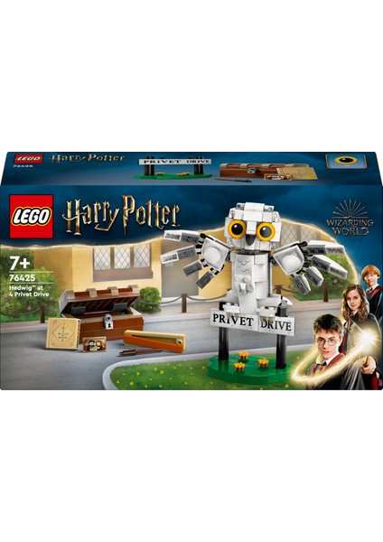 Harry Potter# Hedwig#, Privet Drive 4 Numara#da 76425 - 7 Yaş ve Üzeri Harry Potter Hayranları Için Koleksiyonluk Yaratıcı Oyuncak Yapım Seti (336 Parça)