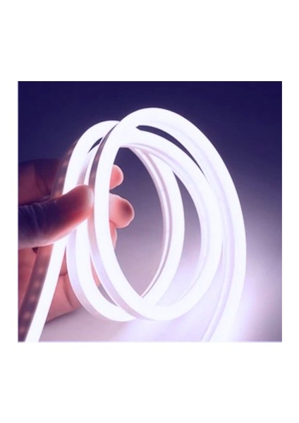 Neon Şerit LED 220 Volt Esnek Silikonlu Aydınlatma + Fiş Dahil