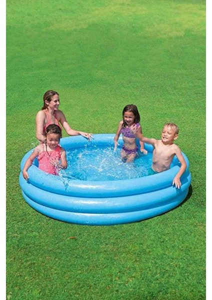 Kristal Mavi Şişme Çocuk Havuzu Intex 168X38 cm Ih 58446 fiyatları