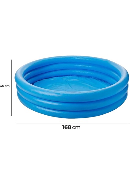 Kristal Mavi Şişme Çocuk Havuzu Intex 168X38 cm Ih 58446 modelleri