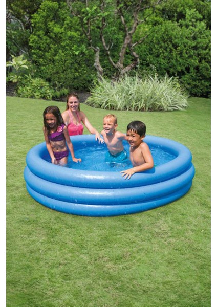 Kristal Mavi Şişme Çocuk Havuzu Intex 168X38 cm Ih 58446 fırsatları