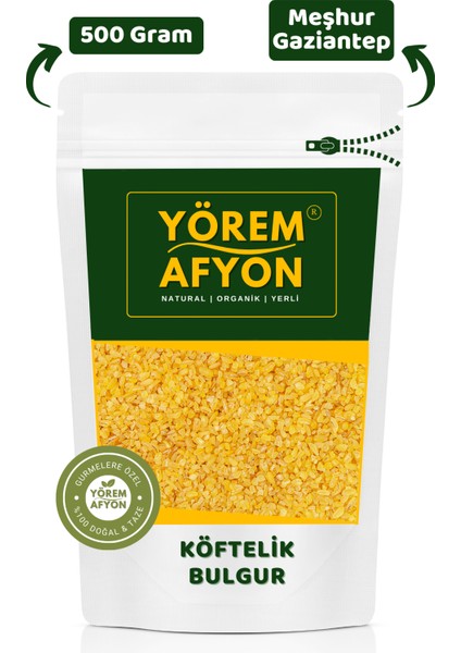 Meşhur Gaziantep Yeni Mahsul Organik Tarım Köftelik Bulgur | 500gr.