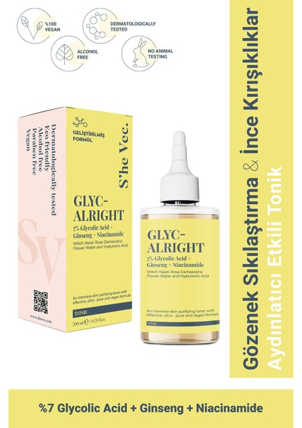 Glyc Alrıght Cilt Bakım Toniği