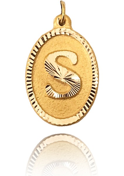 14 Ayar Altın S Harf Kolye