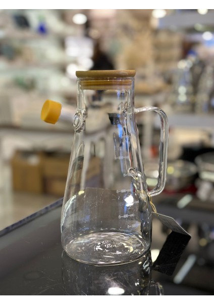 Bambu Kapaklı 900 ml Yağdanlık A300