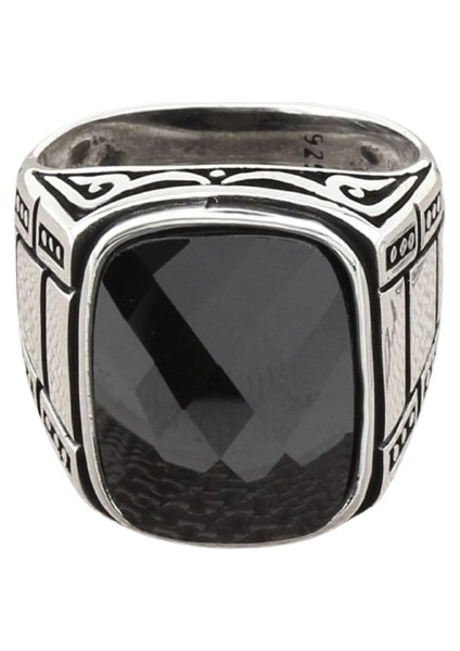 Erkek Yüzük Gümüş 925 Ayar Zirkon Taşlı modelleri