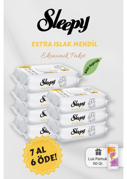 Extra Islak Bebek Havlusu 7 Al 6 Öde Hediyeli