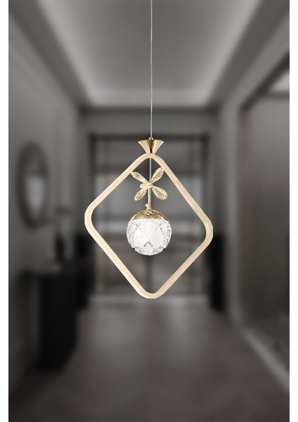 2550-1 Gold LED Avize(Beyaz Işık -Sarı Işık - Gün Işığı) fiyatları