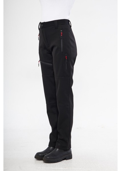Kadın Içi Polarlı Tactical Outdoor Su Geçirmez Softshell Pantolon