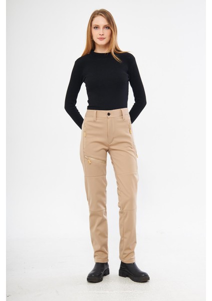 Kadın Içi Polarlı Tactical Outdoor Su Geçirmez Softshell Pantolon modelleri